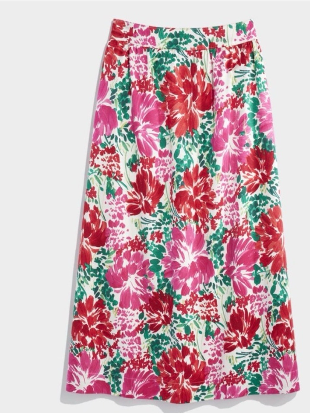 new VINEYEARD VINES faille lined midi skirt in gorgeous floral xs POCKETS!